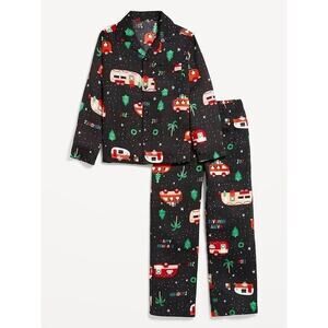OLD NAVY Flannel Christmas Matching Family Pajama Set Holiday Campers Toddler 4T